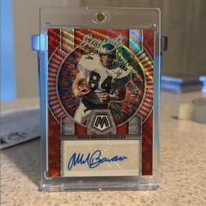Mark Bavaro Red Wave Mosaic Scripts /10